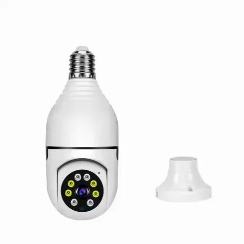 Smart bulb camera with 3MP resolution for clear, sharp surveillance footage.