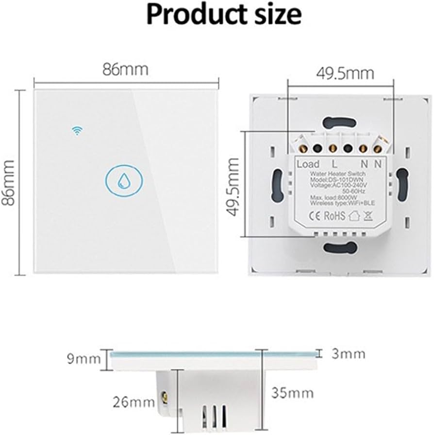 Smart Water Heater Switch - 20A