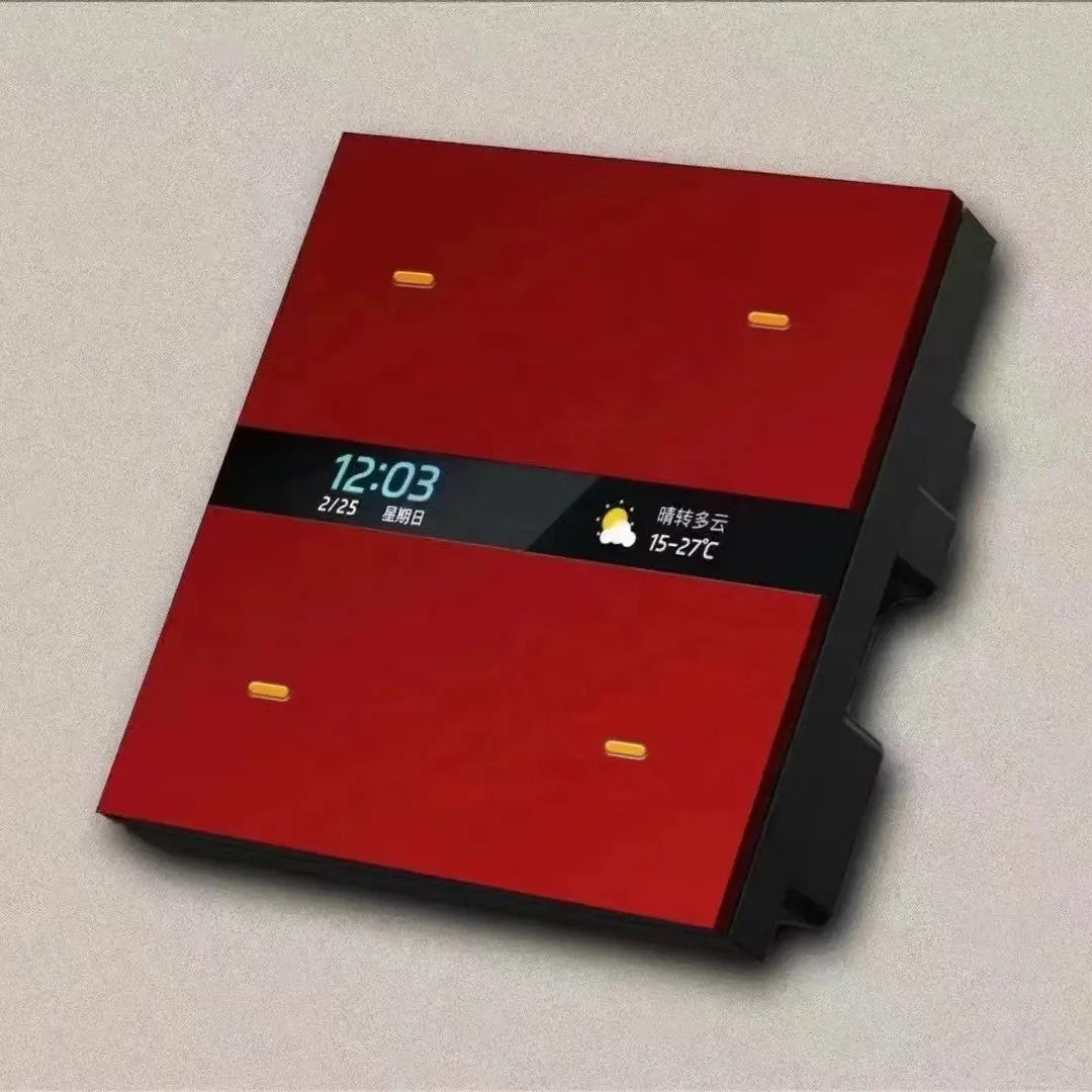 4 Gang Zigbee Switch, Temperature and Time Display
