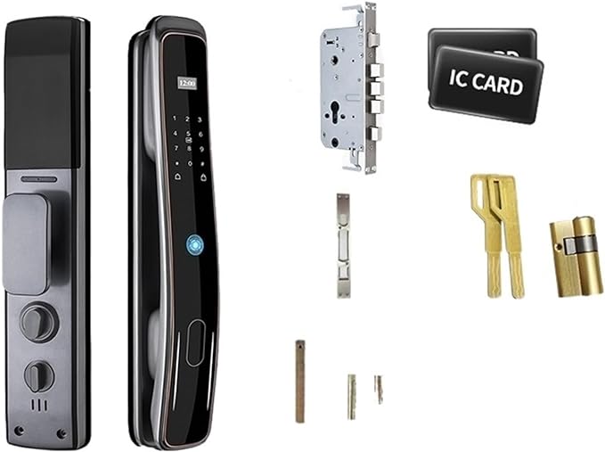 Biometric smart lock for doors with multiple unlock options