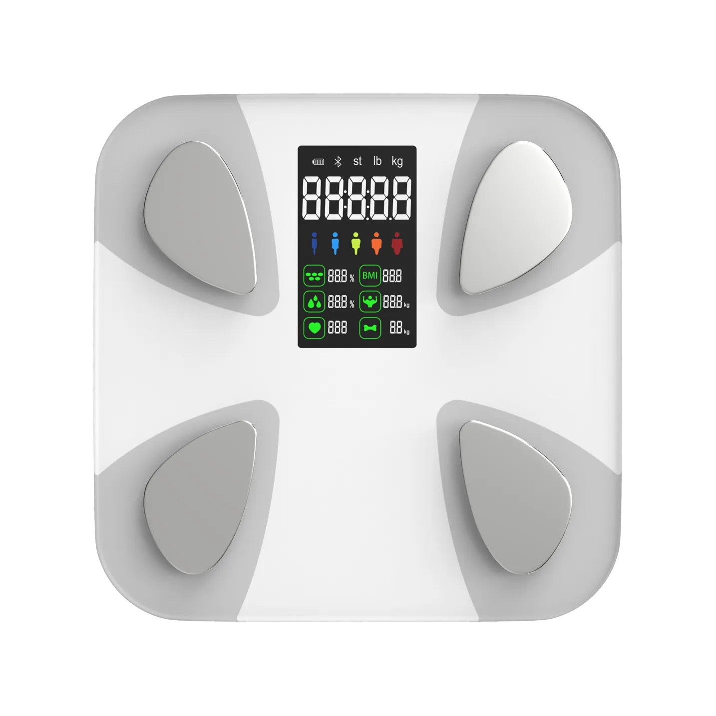 Bluetooth smart scale with body composition analysis