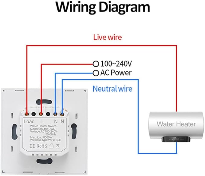 Smart Water Heater Switch - 20A