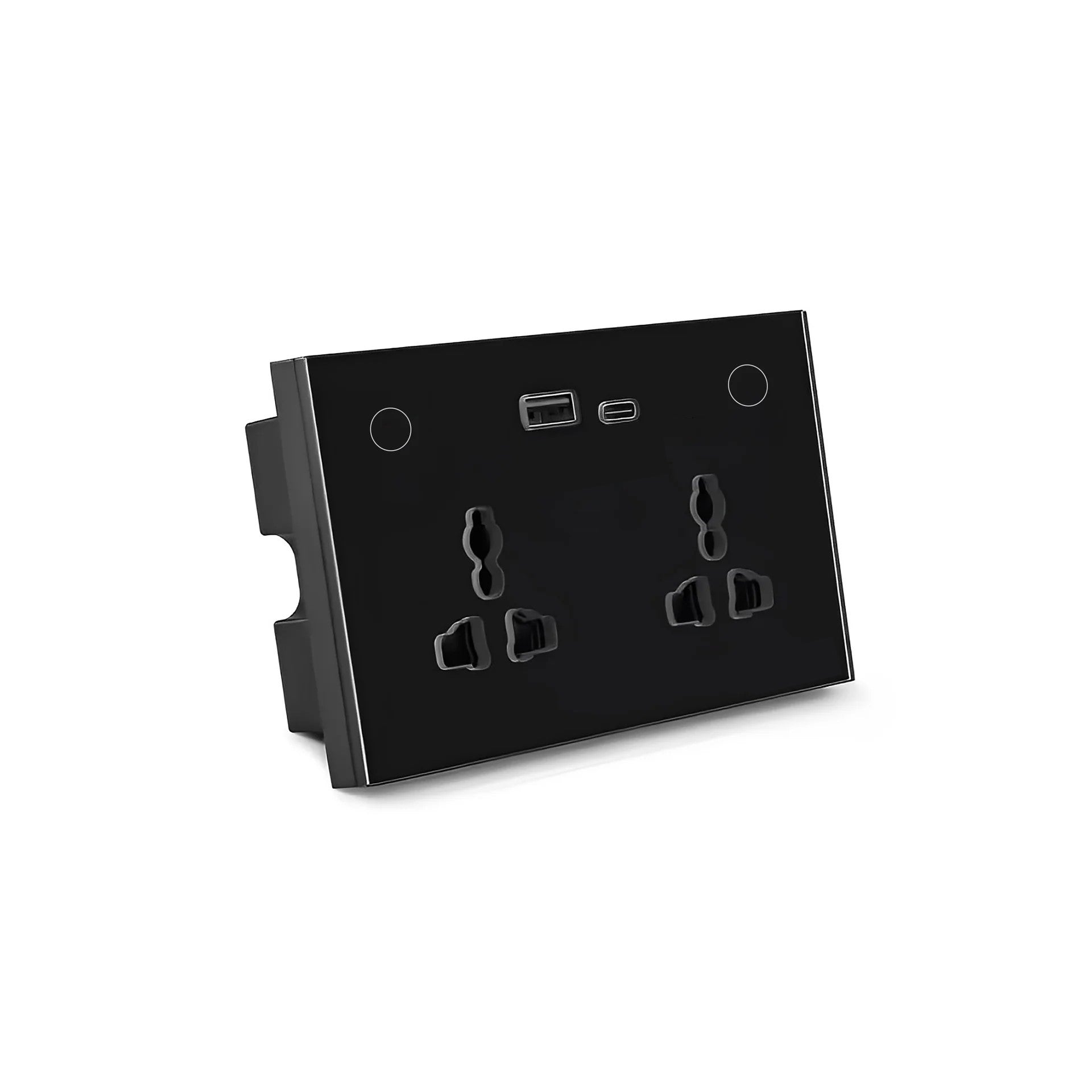 Smart Double Wall Socket with type C and USB