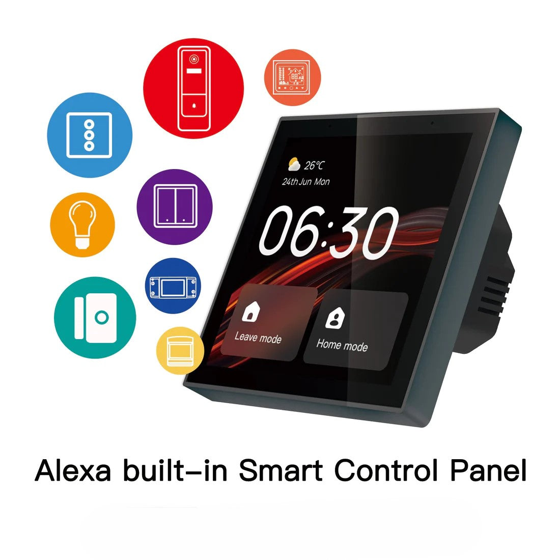 4" In-Wall HD LCD Home Control Panel With buit in Alexa (Smart Screen)